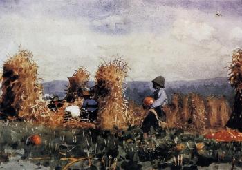 Winslow Homer : The Pumpkin Patch II